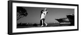 The Kiss Between a Sailor and a Nurse Sculpture, Unconditional Surrender-null-Framed Photographic Print