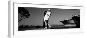 The Kiss Between a Sailor and a Nurse Sculpture, Unconditional Surrender-null-Framed Photographic Print