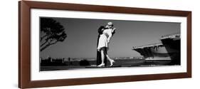 The Kiss Between a Sailor and a Nurse Sculpture, Unconditional Surrender-null-Framed Photographic Print