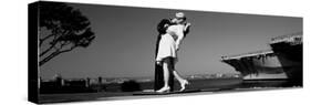 The Kiss Between a Sailor and a Nurse Sculpture, Unconditional Surrender-null-Stretched Canvas