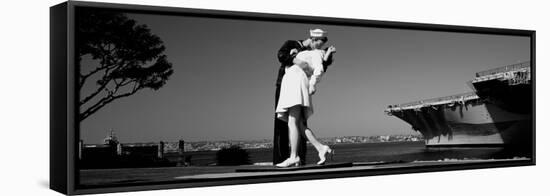 The Kiss Between a Sailor and a Nurse Sculpture, Unconditional Surrender-null-Framed Stretched Canvas