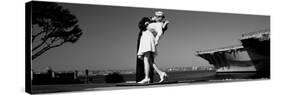 The Kiss Between a Sailor and a Nurse Sculpture, Unconditional Surrender-null-Stretched Canvas