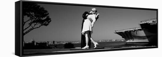 The Kiss Between a Sailor and a Nurse Sculpture, Unconditional Surrender-null-Framed Stretched Canvas