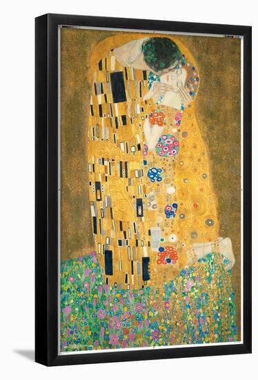 The Kiss by Gustav Limt-Trends International-Framed Poster