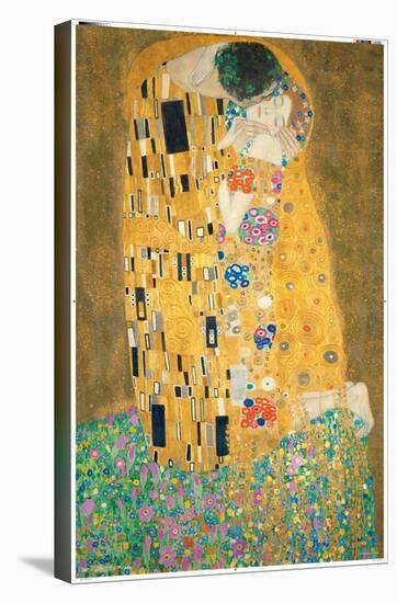 The Kiss by Gustav Limt-Trends International-Stretched Canvas