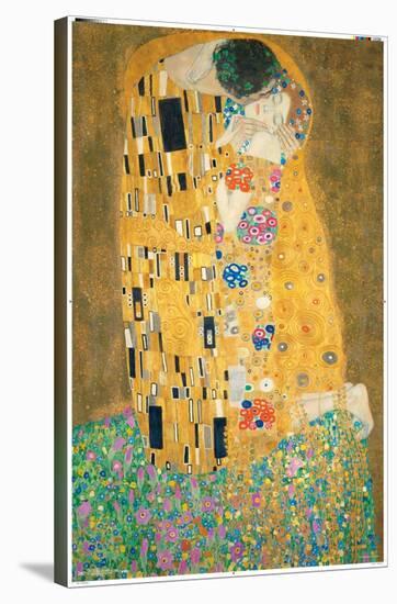 The Kiss by Gustav Limt-Trends International-Stretched Canvas