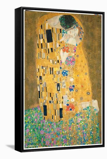 The Kiss by Gustav Limt-Trends International-Framed Stretched Canvas
