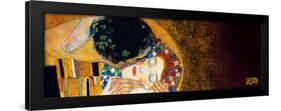 The Kiss, c.1907 (darkened detail)-Gustav Klimt-Framed Art Print