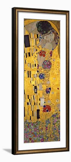 The Kiss, c.1907 (detail)-Gustav Klimt-Framed Art Print