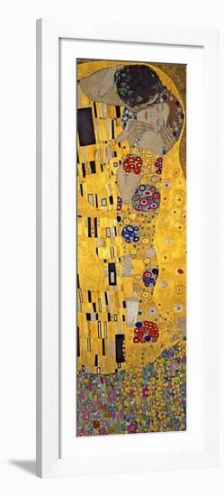 The Kiss, c.1907 (detail)-Gustav Klimt-Framed Art Print