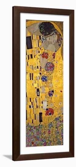 The Kiss, c.1907 (detail)-Gustav Klimt-Framed Art Print