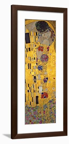 The Kiss, c.1907 (detail)-Gustav Klimt-Framed Art Print