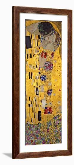 The Kiss, c.1907 (detail)-Gustav Klimt-Framed Art Print