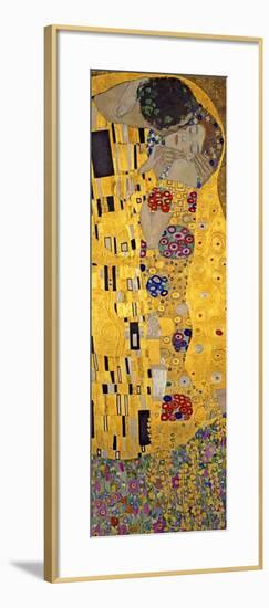 The Kiss, c.1907 (detail)-Gustav Klimt-Framed Art Print