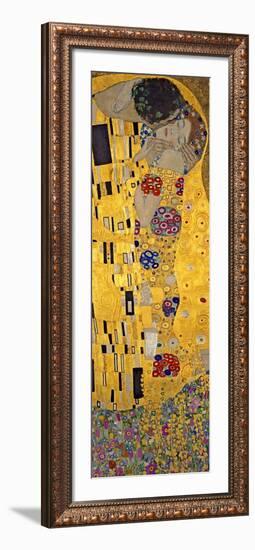 The Kiss, c.1907 (detail)-Gustav Klimt-Framed Art Print