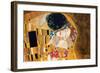 The Kiss, c.1907 (detail)-Gustav Klimt-Framed Premium Giclee Print