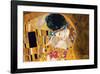 The Kiss, c.1907 (detail)-Gustav Klimt-Framed Premium Giclee Print