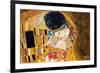 The Kiss, c.1907 (detail)-Gustav Klimt-Framed Premium Giclee Print