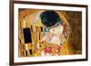 The Kiss, c.1907 (detail)-Gustav Klimt-Framed Premium Giclee Print