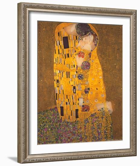 The Kiss, c.1907-Gustav Klimt-Framed Art Print