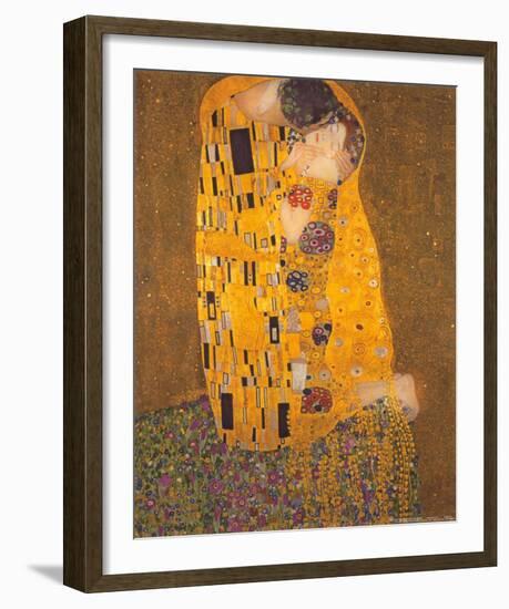 The Kiss, c.1907-Gustav Klimt-Framed Art Print