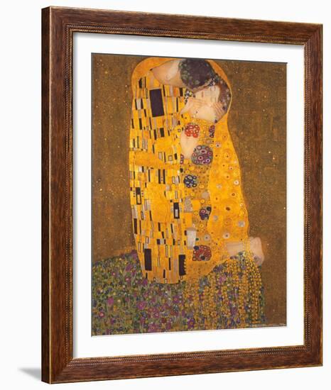 The Kiss, c.1907-Gustav Klimt-Framed Art Print