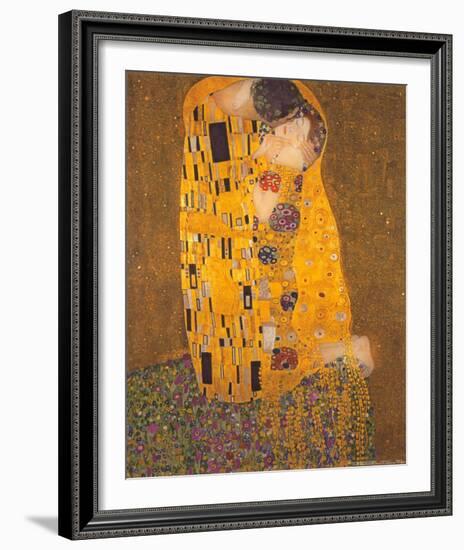 The Kiss, c.1907-Gustav Klimt-Framed Art Print