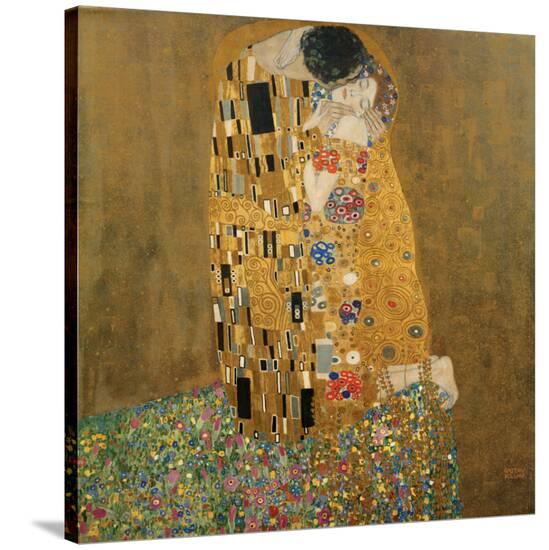 'The Kiss, c.1907' Stretched Canvas Print - Gustav Klimt | AllPosters.com