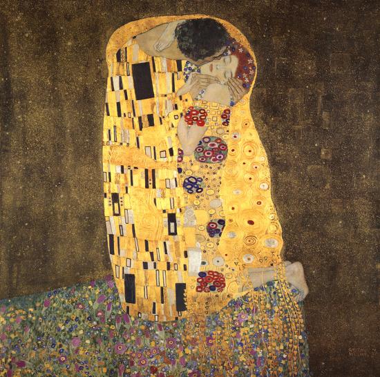 The Kiss, c.1907-Gustav Klimt-Framed Textured Art