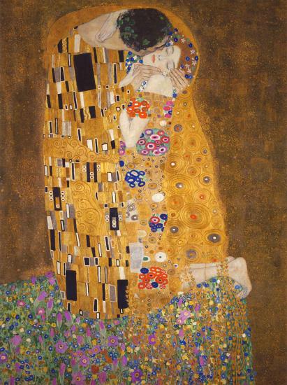 The Kiss, c.1907-Gustav Klimt-Lamina Framed Art Print