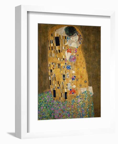 The Kiss, c.1907-Gustav Klimt-Framed Art Print