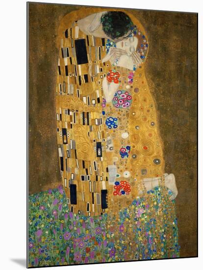 The Kiss, c.1907-Gustav Klimt-Mounted Art Print