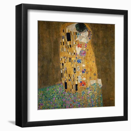 The Kiss, c.1907-Gustav Klimt-Framed Art Print