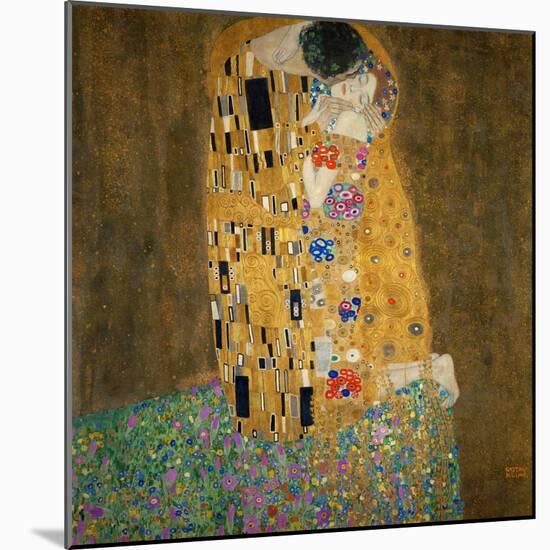 The Kiss, c.1907-Gustav Klimt-Mounted Art Print