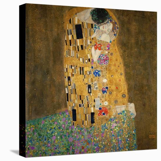 The Kiss, c.1907-Gustav Klimt-Stretched Canvas