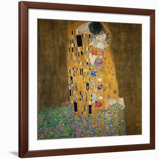 The Kiss, c.1907-Gustav Klimt-Framed Art Print