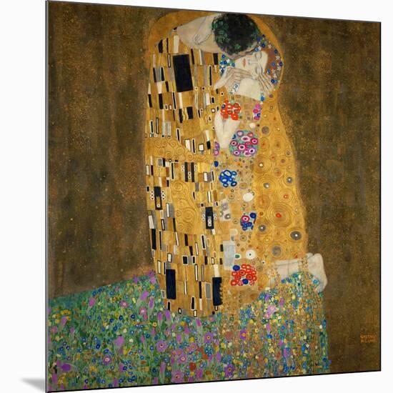 The Kiss, c.1907-Gustav Klimt-Mounted Art Print