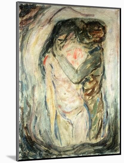 The Kiss, C.1910-Edvard Munch-Mounted Giclee Print