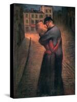 The Kiss, C1879-1923-Theophile Alexandre Steinlen-Stretched Canvas