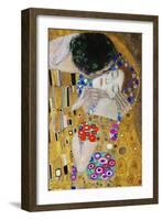 The Kiss, Der Kuss, Close-Up of Heads-Gustav Klimt-Framed Giclee Print