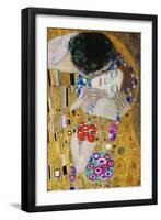 The Kiss, Der Kuss, Close-Up of Heads-Gustav Klimt-Framed Giclee Print