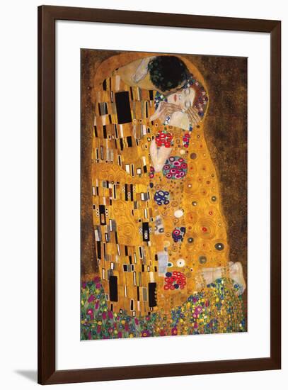 The Kiss (Der Kuss)-Gustav Klimt-Framed Poster