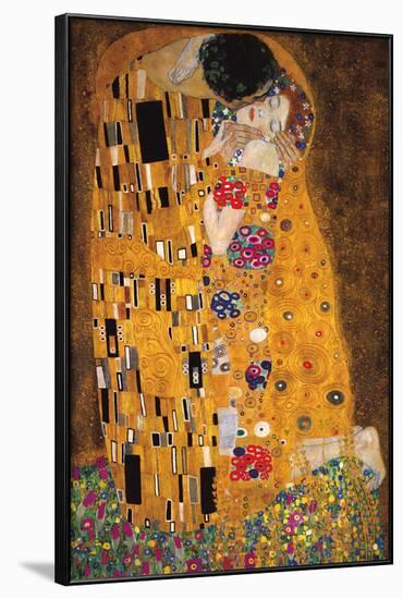 The Kiss (Der Kuss)-Gustav Klimt-Framed Poster