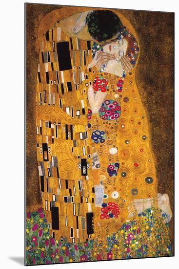 The Kiss (Der Kuss)-Gustav Klimt-Mounted Poster