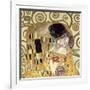 The Kiss (detail)-Gustav Klimt-Framed Art Print