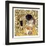 The Kiss (detail)-Gustav Klimt-Framed Art Print