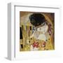 The Kiss (detail)-Gustav Klimt-Framed Art Print