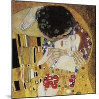 The Kiss (detail)-Gustav Klimt-Mounted Art Print