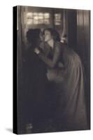 The kiss (le baiser)-Clarence White-Stretched Canvas