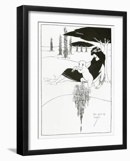 The Kiss of Judas, 1893-Aubrey Beardsley-Framed Giclee Print